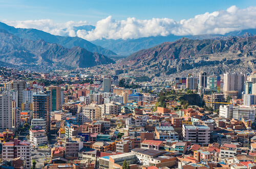 La Paz, capital city of Bolivia