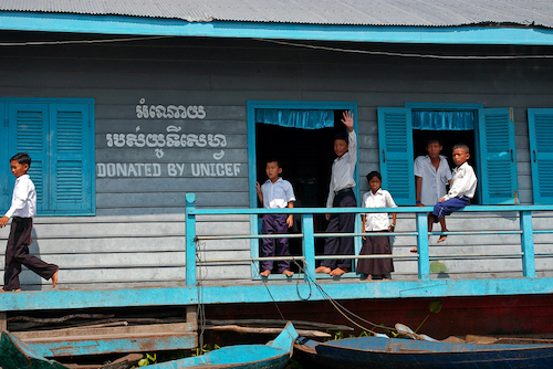 School built by Unicef, image by Komar at Shutterstock.com