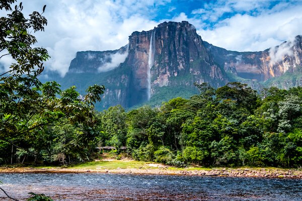 Salto Angel/ Angel Falls, the highest waterfalls in the world.