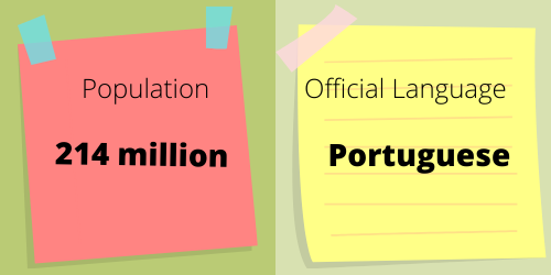 Brazil population and language